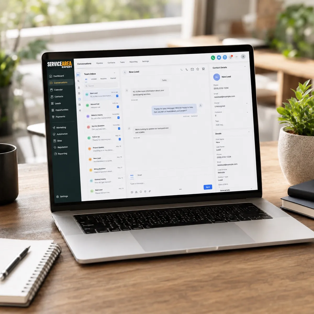 Marketing automation, CRM and lead follow-up for landscaping companies