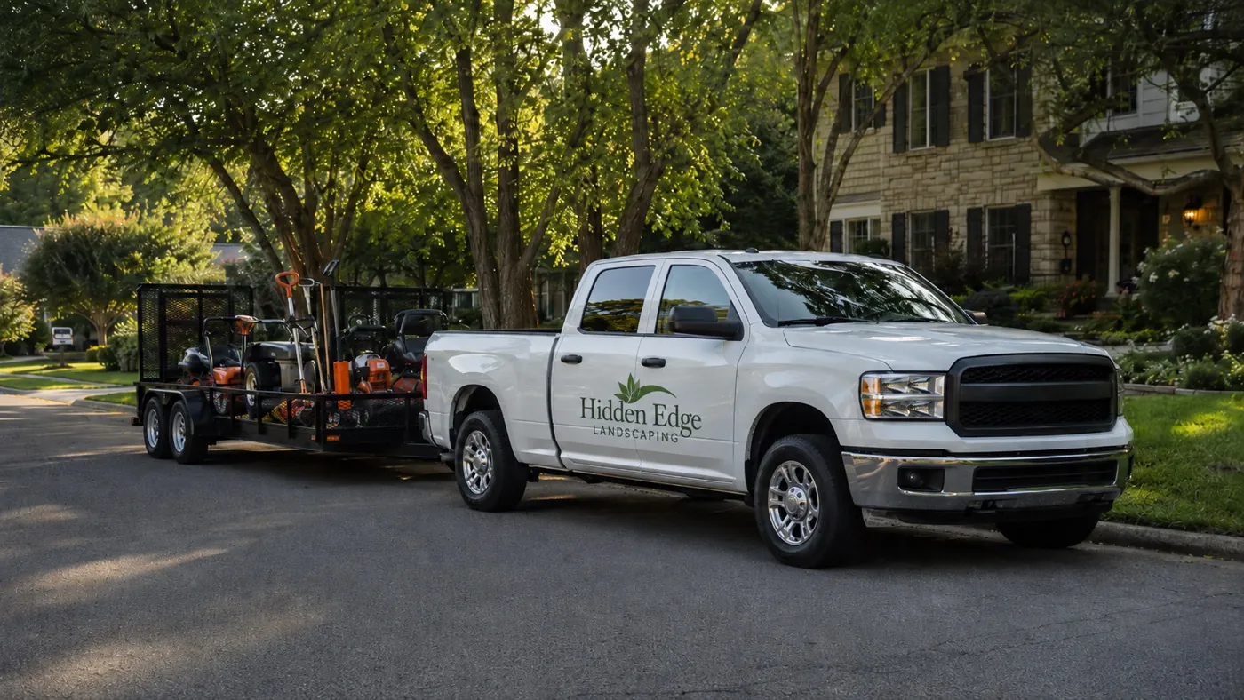 A healthy, well-manicured green lawn maintained by a professional lawn care company